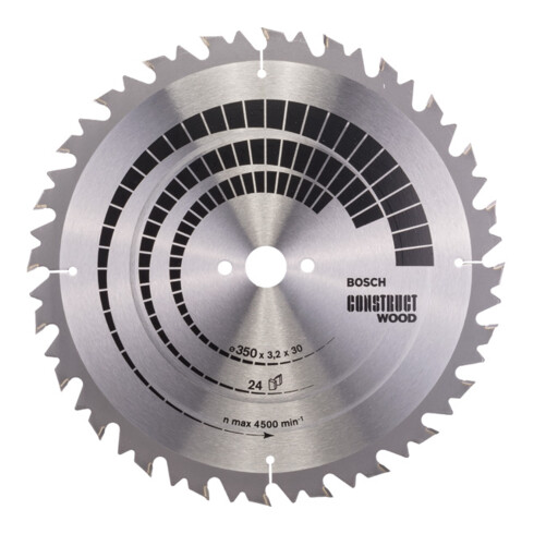 Bosch Lama circolare per sega Construct Wood, 350x30x3,2mm 24