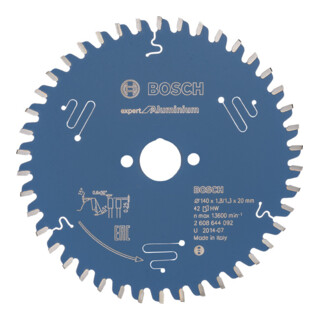 Bosch Lama circolare Expert Aluminium, per seghe circolari a tuffo e portatili