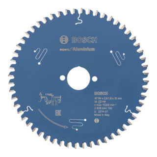 Bosch Lama circolare Expert Aluminium, per seghe circolari a tuffo e portatili