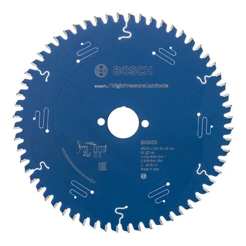 Bosch Lama circolare per sega Expert for High Pressure Laminate, 210x30x2,8mm 60