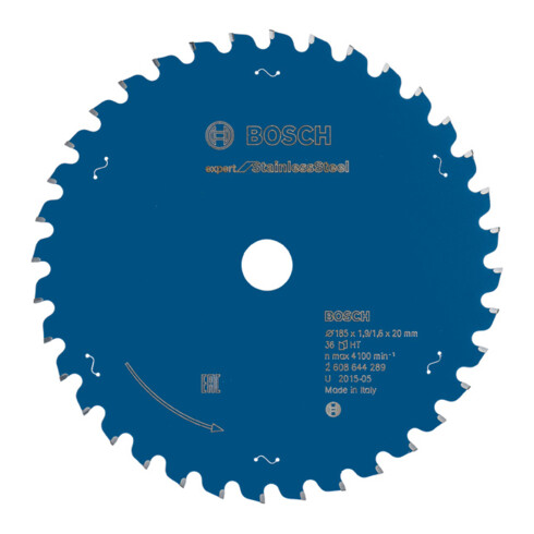 Bosch Lama circolare per sega Expert for Stainless Steel, 185x20x1,9x36