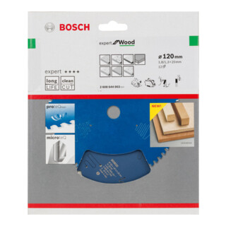 Bosch Lama circolare Expert Wood, per seghe circolari a tuffo e portatili