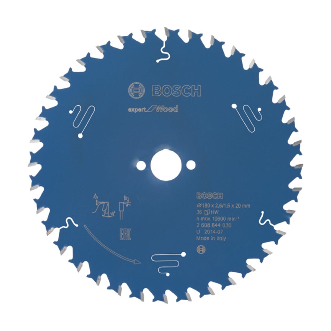 Bosch Lama circolare per sega Expert for Wood, 180x20x2,6mm 36