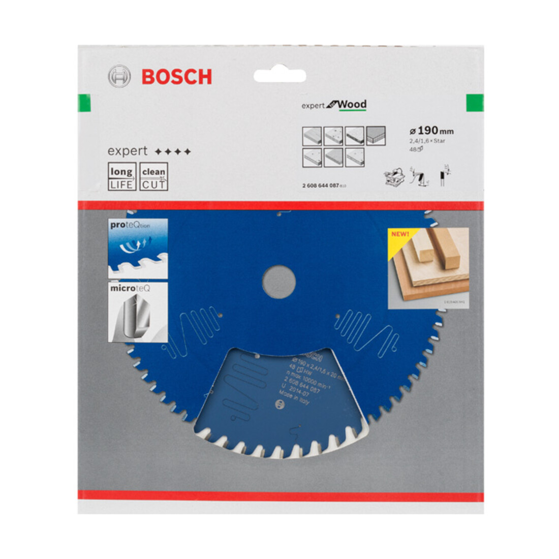 Bosch Lama circolare per sega Expert for Wood, 190x2,4mm 48