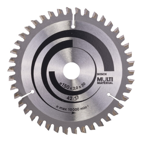 Bosch Lama circolare per sega Multi Material, 150x20/16x2mm 42
