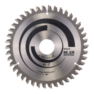 Bosch Lama circolare Standard Universal, per seghe a taglio trasversale, a gattuccio, per pannelli 30mm