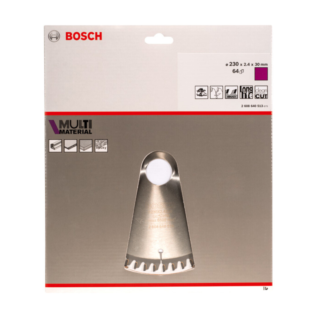 Bosch Lama circolare per sega Multi Material, 230x30x2,4mm 64