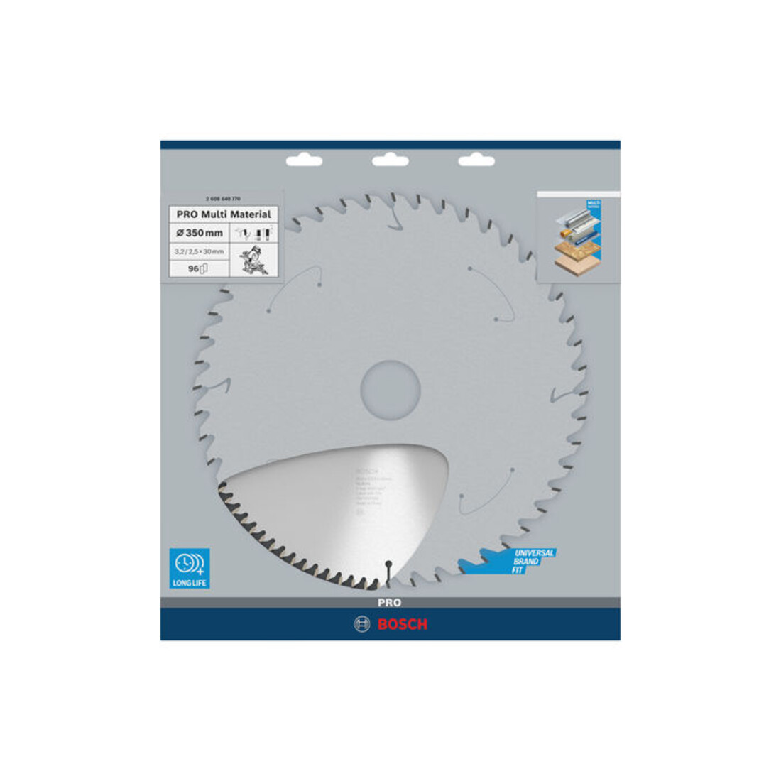 Bosch Lama circolare per sega Multi Material, 350x30x3,2mm 96