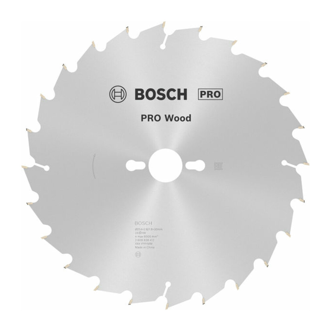 Bosch Lama circolare per sega Optiline Wood, 254x2,6/1,6x30, 24 denti