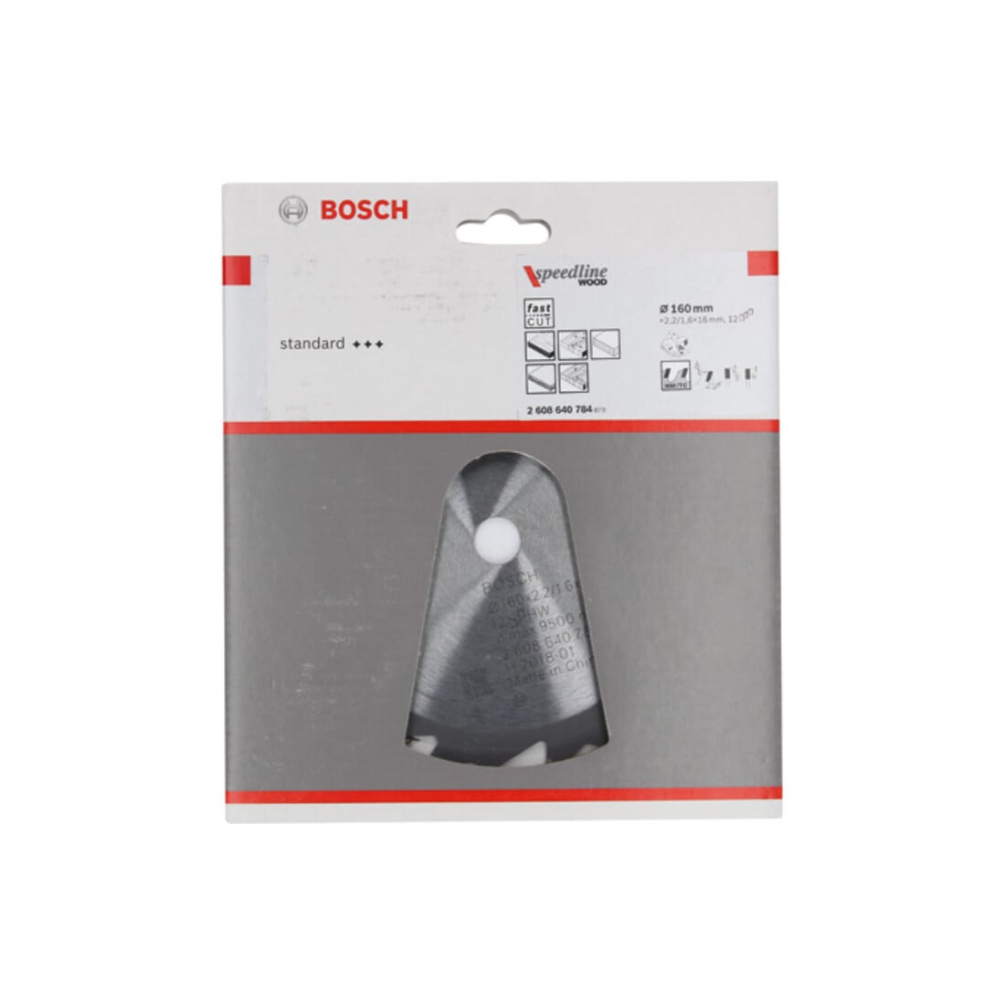 Bosch Lama circolare per sega Speedline Wood, 160x16x2,2mm 12