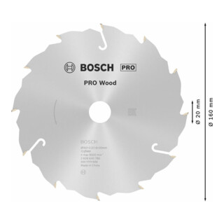 Bosch Lama circolare Standard Wood, per sega manuale