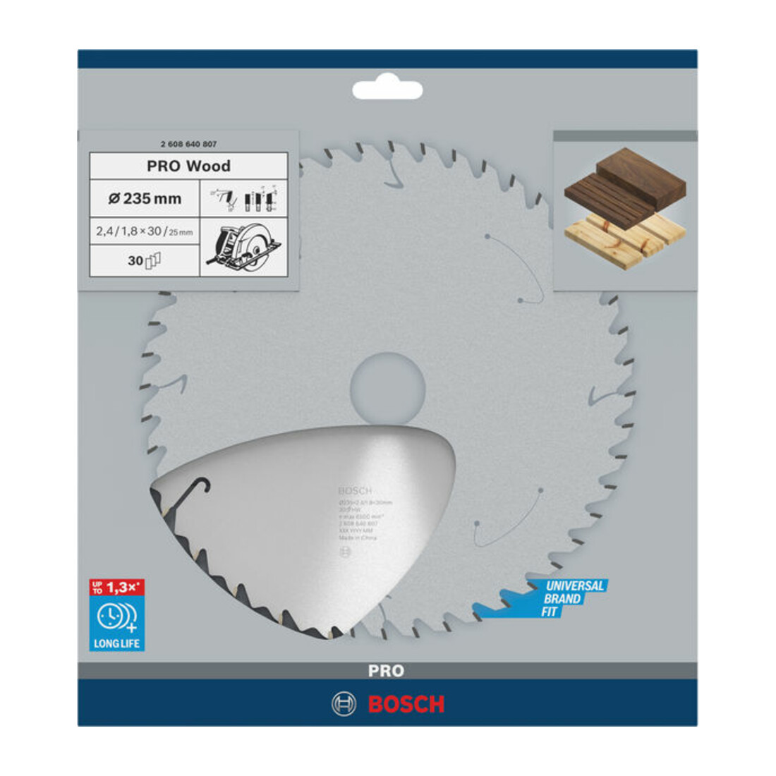 Bosch Lama circolare per sega Speedline Wood, 235x30/25x2,4mm 30
