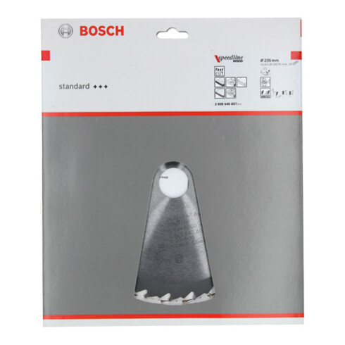 Bosch Lama circolare per sega Speedline Wood, 235x30/25x2,4mm 30