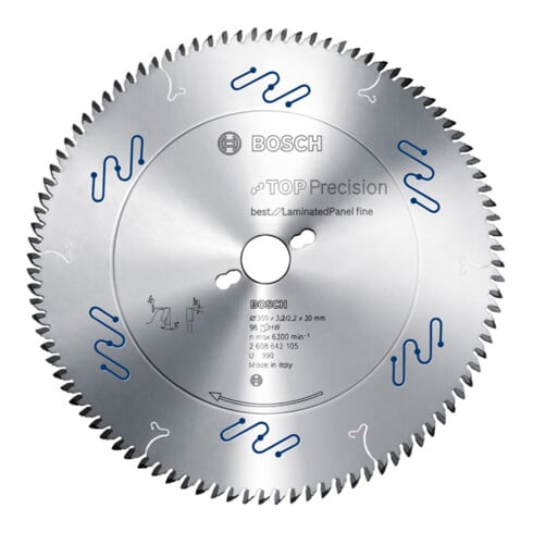 Bosch Lama circolare per sega Top Precision Best for Laminated Fine, 350x30x3,5mm 108