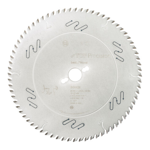 Bosch Lama circolare per sega Top Precision Best for Wood, 300x30x3,2mm 72