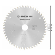 Bosch Lama circolare Standard for Aluminium per sega a batteria, 140x1,6/1,1x20, 50 denti-4