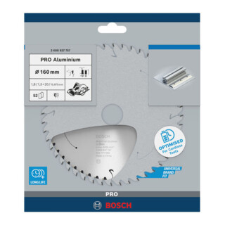 Bosch Lama circolare Standard for Aluminium, per seghe a batteria portatili, a tuffo e per Metalli