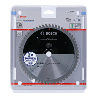 Bosch Lama circolare Standard for Aluminium, per seghe a batteria portatili, a tuffo e per Metalli