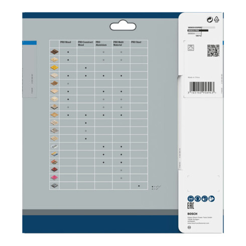Bosch Lama circolare Standard for Aluminium, per sega da banco, a batteria