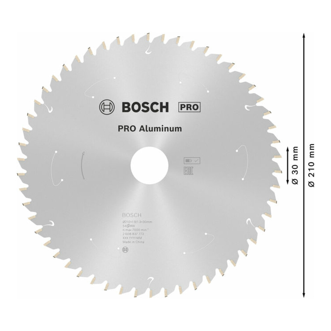 Bosch Lama circolare Standard for Aluminium, per sega da banco, a batteria