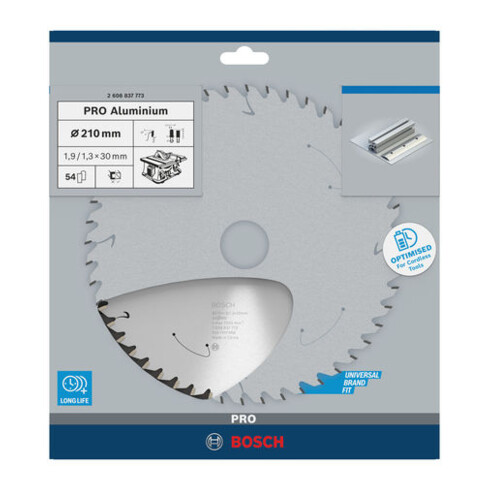 Bosch Lama circolare Standard for Aluminium, per sega da banco, a batteria