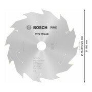 Bosch Lama circolare Standard for Wood per sega a batteria, 160x1,5/1x20, 12 denti-2