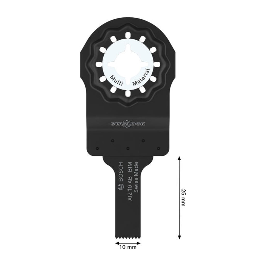 Bosch Lama da immersione AIZ 10 AB Multi Material, Starlock, 10 x 25 mm