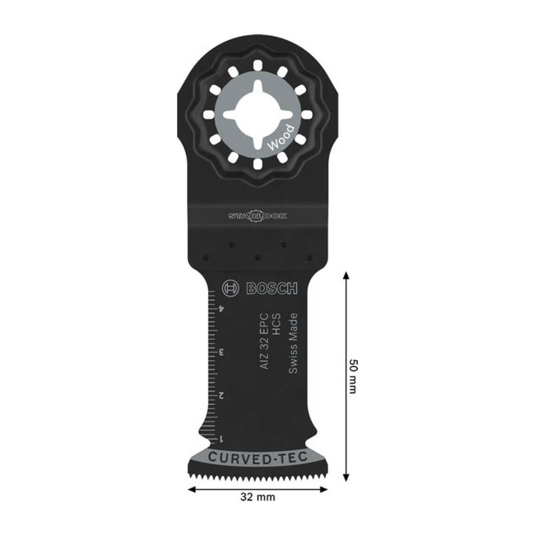 Bosch Lama da immersione AIZ 32 EPC per legno, Starlock, 32 x 50 mm