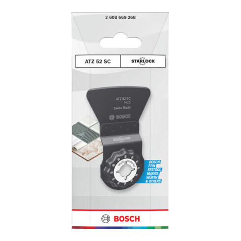 Bosch Lama da immersione Multi Materiale ATZ 52 SC, Starlock, 52 x 26 mm