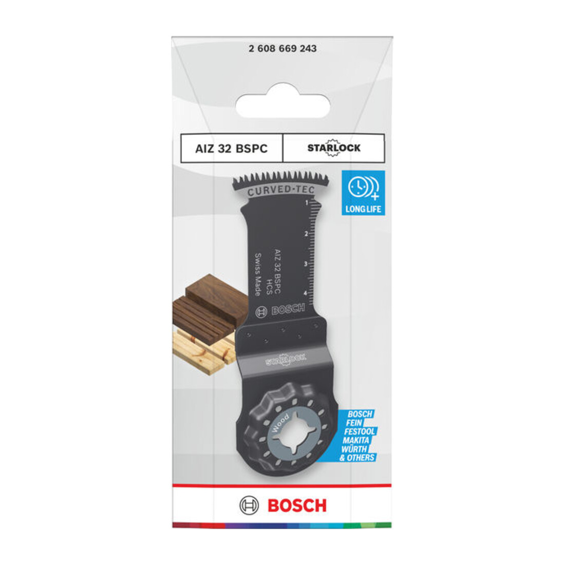 Bosch Lama da immersione per legno AIZ 32 BSPC, Starlock, 32 x 50 mm