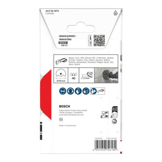 Bosch Lama da segmenti Multi Material ACZ 85 MT4, Starlock, 85 mm