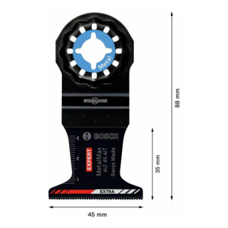 Bosch Lama Expert MetalMax PAIZ 45 AIT, per utensili multifunzione oscillanti