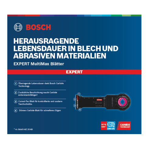 Bosch Lama Expert MultiMax MAII 32 APIT per utensili multifunzione, 32mm
