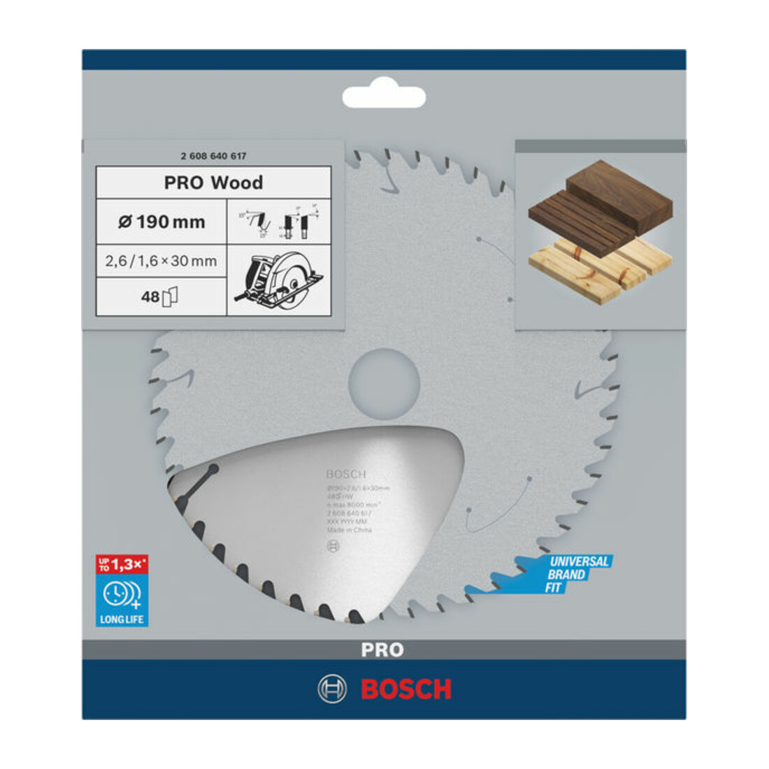 Bosch Lama Optiline Wood per seghe circolari manuali 190 x 30 x 2,6 mm 48
