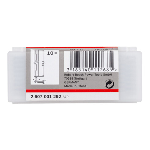 Bosch Lama per pialla dritta metallo duro 40°, 82,4 x 5,5 mm