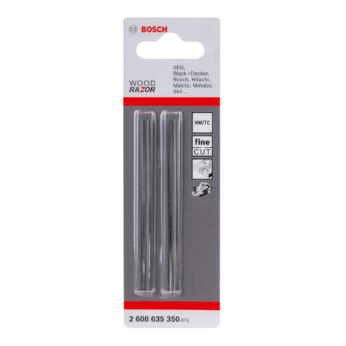 Bosch Lama per pialla dritta metallo duro 40°, 82 x 5,5 mm