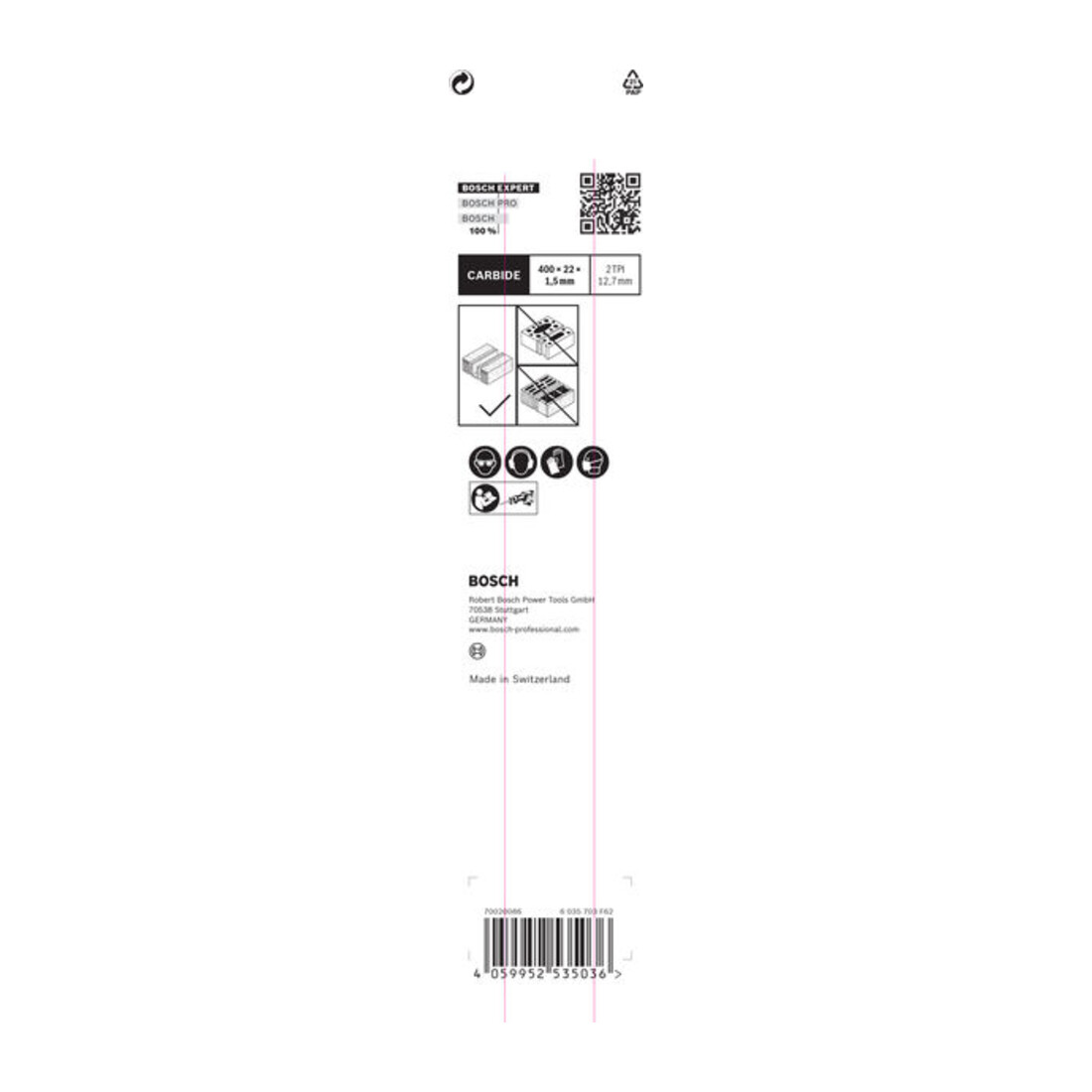 Bosch Lama per sega a gattuccio EXPERT Aerated Concrete S 2041 HM