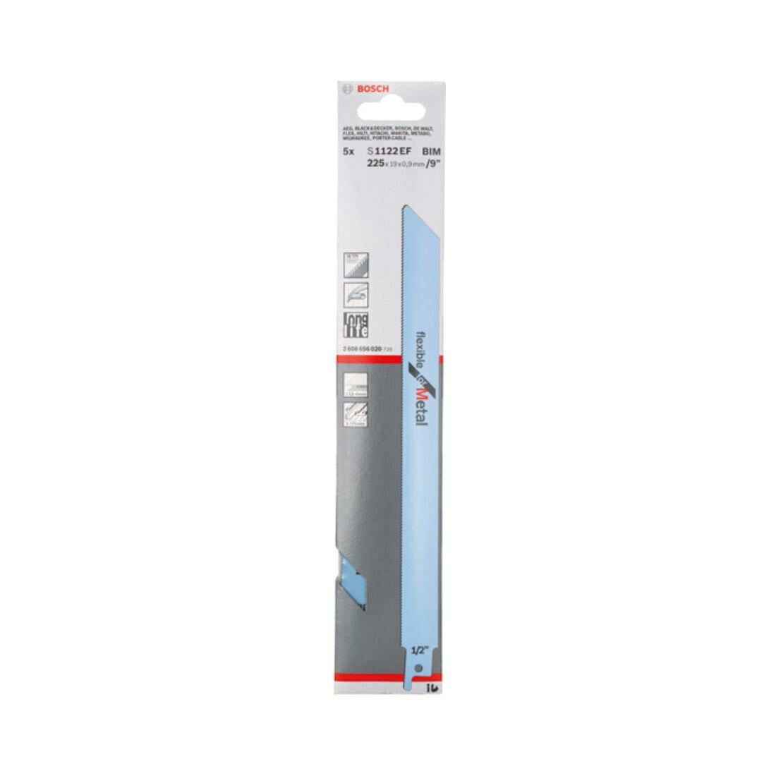 Bosch Lama per sega a gattuccio S 1122 EF Flexible for Metal