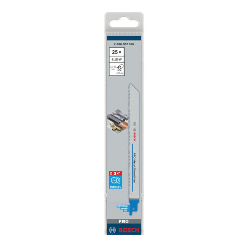 Bosch Lama per sega a gattuccio S 1125 VF Heavy for Metal