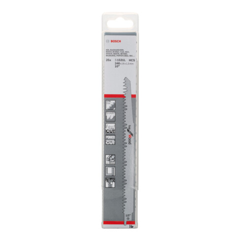 Bosch Lama per sega a gattuccio S 1531 L, Top for Wood