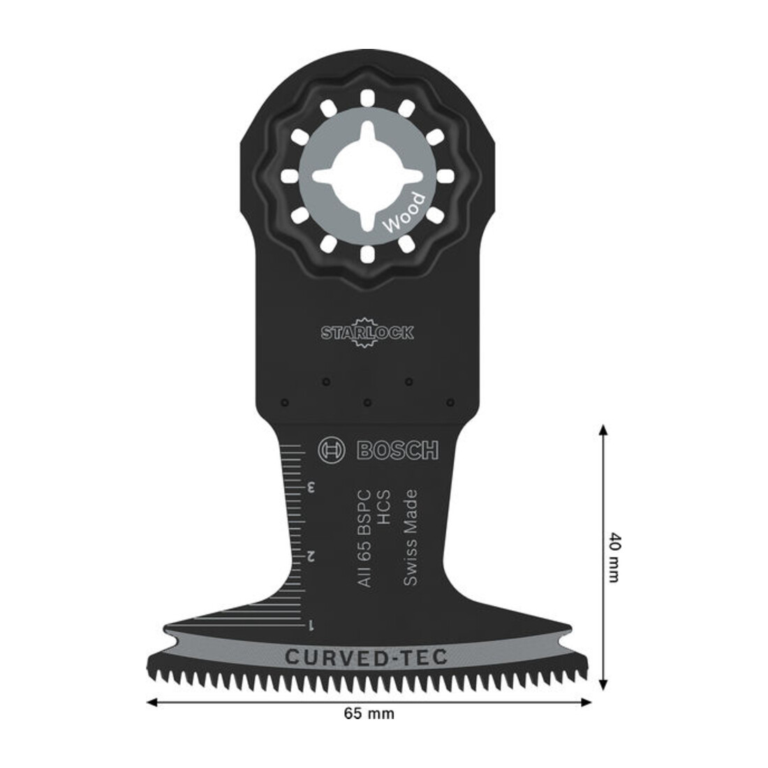 Bosch Lama per sega a immersione AII 65 BSPC legno, Starlock, 65 x 40 mm