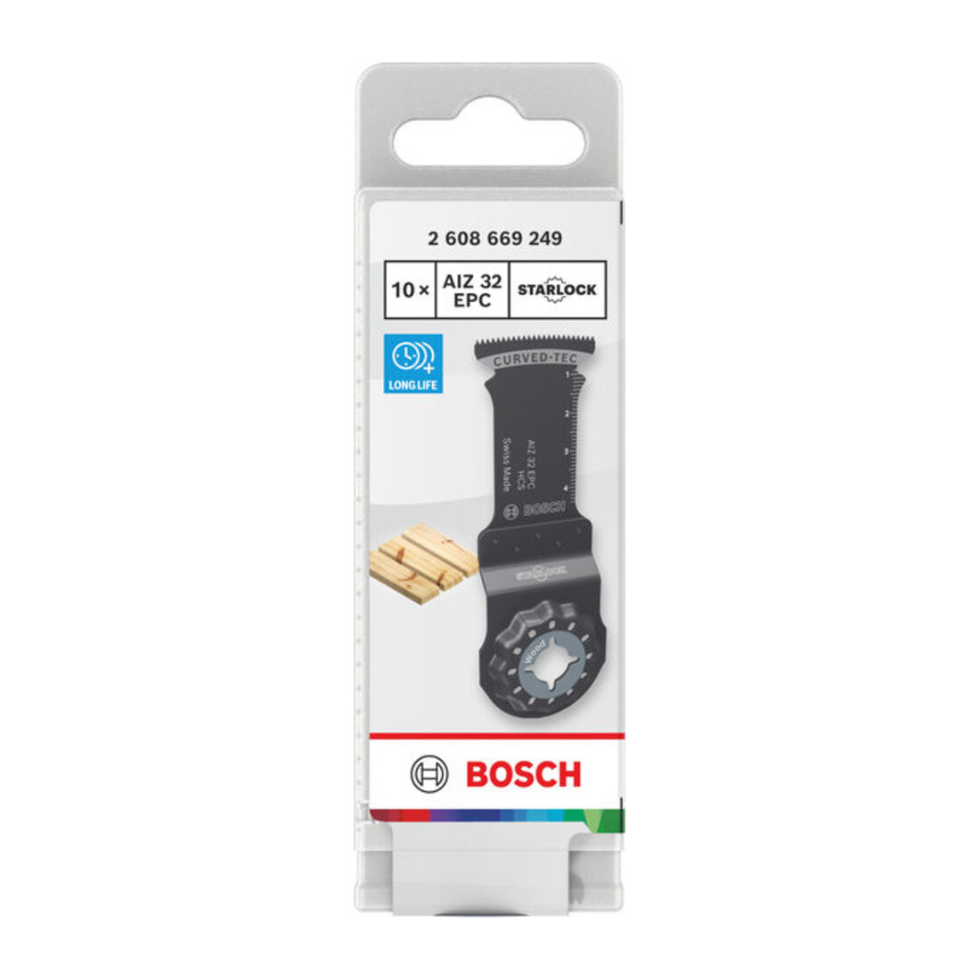 Bosch Lama per sega a immersione AIZ 32 EPC legno, Starlock, 32 x 50 mm, 10 pezzi
