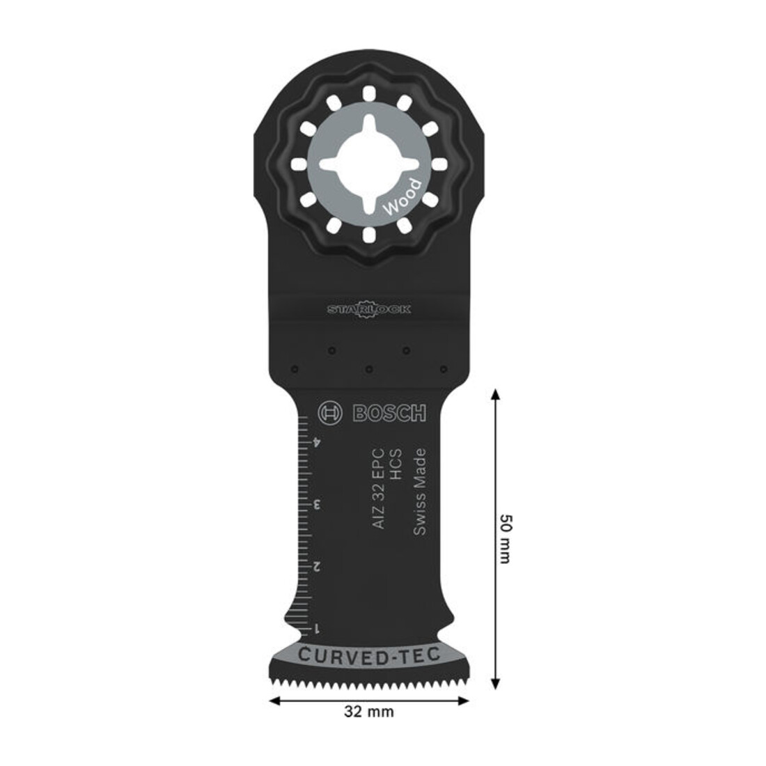 Bosch Lama per sega a immersione AIZ 32 EPC legno, Starlock, 32 x 50 mm, 10 pezzi