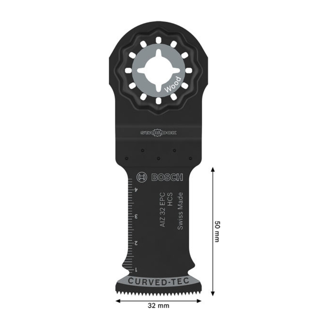 Bosch Lama per sega a immersione AIZ 32 EPC legno, Starlock, 32 x 50 mm, 5 pezzi