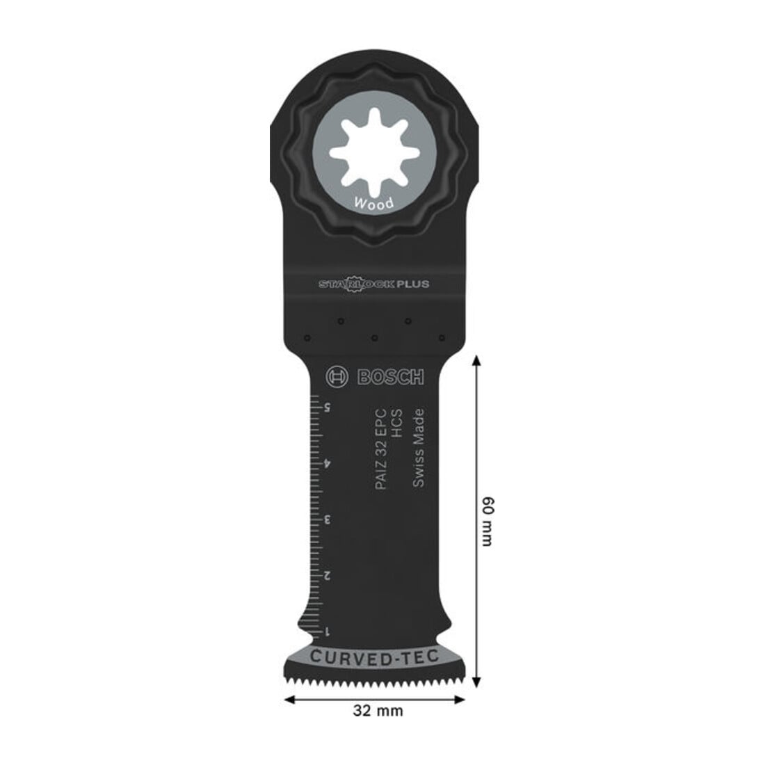 Bosch Lama per sega a immersione PAIZ 32 EPC legno, Starlock, 32 x 60 mm
