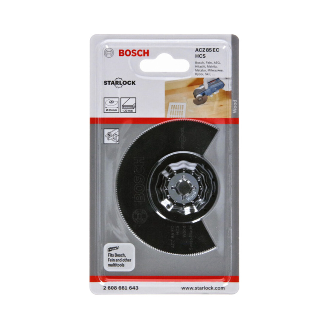 Lama a segmenti Bosch ACZ 85 EC Wood, HCS, 85 mm