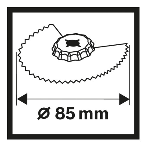 Lama a segmenti Bosch ACZ 85 EC Wood, HCS, 85 mm