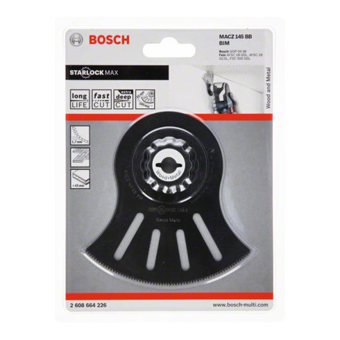 Bosch Lama per sega a segmenti MACZ 145 BB 145mm