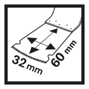 Bosch Lama per sega a tuffo HCS PAIZ 32 EPC Wood 60 x 32 mm-5