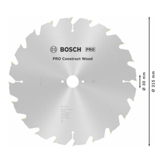 Bosch Lama circolare Standard Wood, per seghe circolari da banco (a prova di chiodo) 30mm